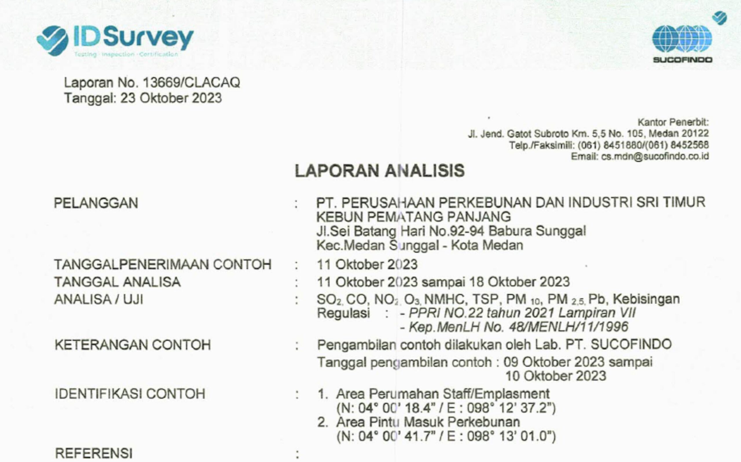 Sustainability - laporan analisis Sucofindo